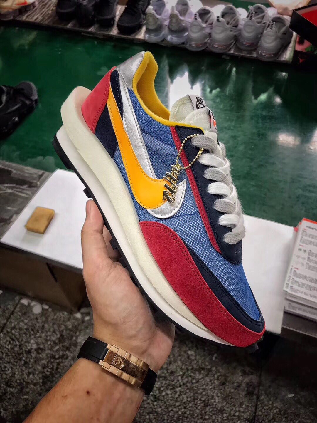 H12 나이키 사카이 ldv 와플 빨파