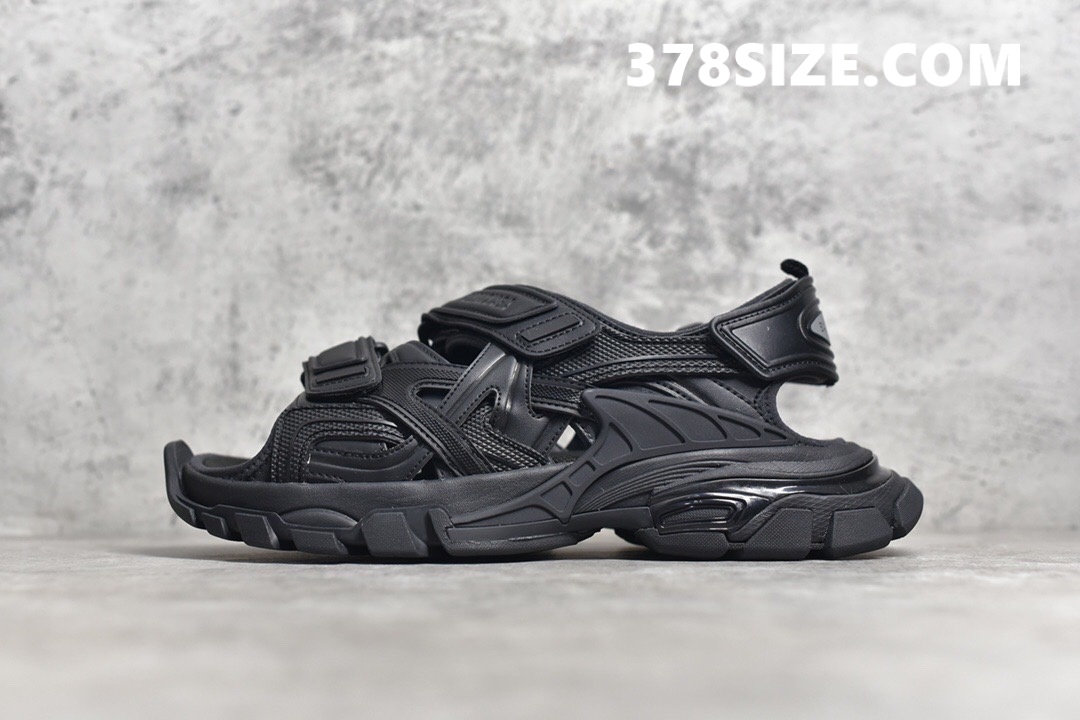 PK 발렌시아가 트랙샌들 블랙