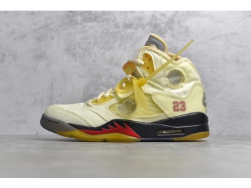 PK OW X AJ5   Off-white x Air Jordan Retro 5 SP DH8575-100