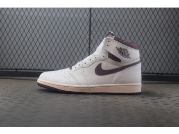 LJR 조던 1 x 아 마 마니에르 레트로 하이 OG SP 세일 앤 버건디 DO7097-100