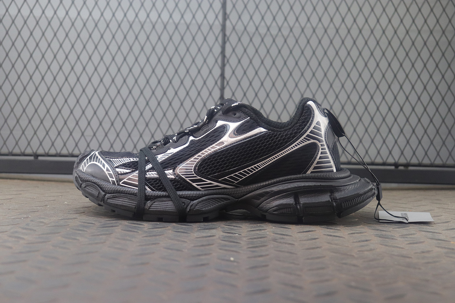 ZH 발렌시아가 3XL 스니커즈 블랙 화이트 734734W3XL11090