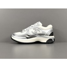 (W) 샤넬 스니커즈 패브릭 라미네이티드 & 화이트 실버 G39792-Y56368-K5450