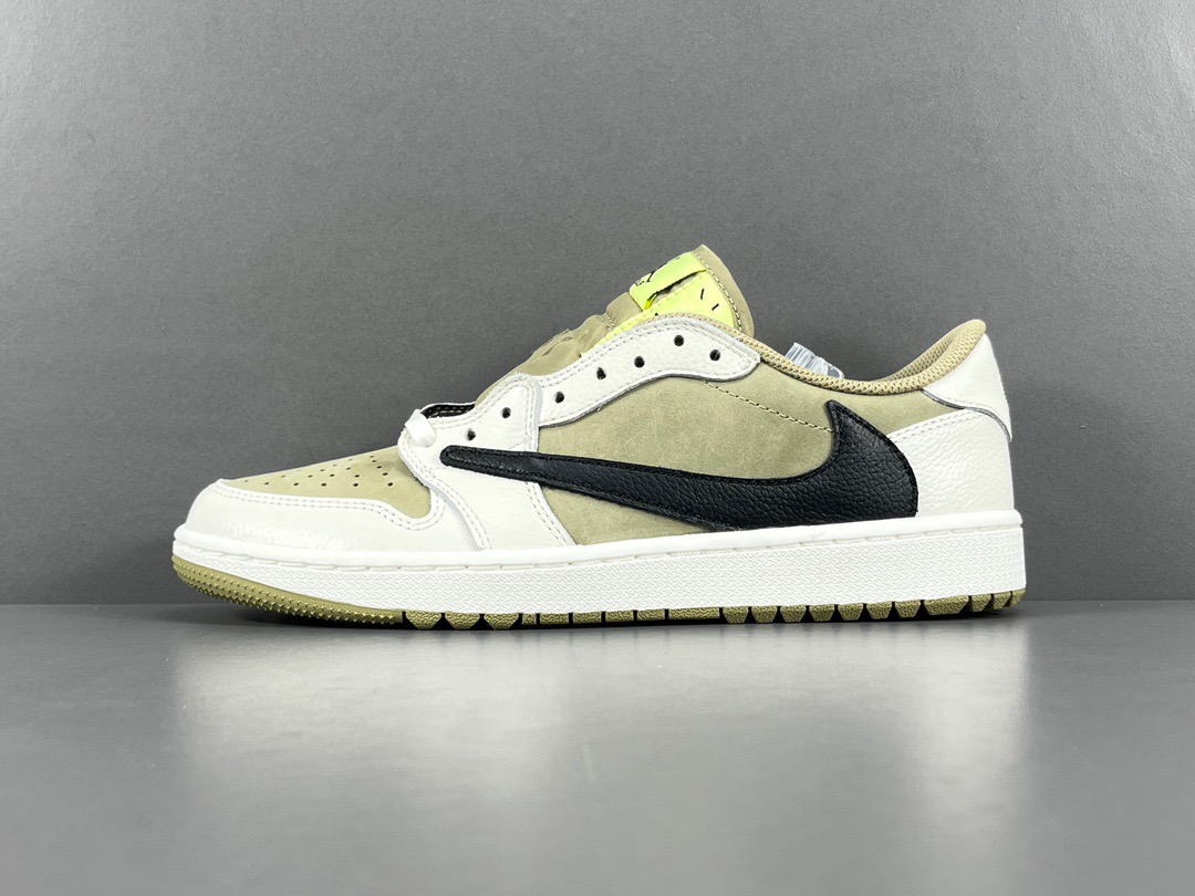 OG 조던 1 x 트래비스 스캇 레트로 로우 골프 NRG 뉴트럴 올리브 FZ3124-200