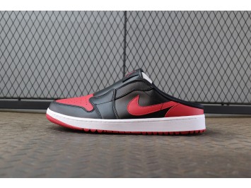 CJ 조던 골프 뮬 블랙 바시티 레드 FJ1214-001