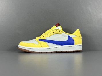 OG (W) 조던 1 x 트래비스 스캇 레트로 로우 OG SP 카나리 DZ4137-700