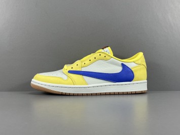 GOD (W) 조던 1 x 트래비스 스캇 레트로 로우 OG SP 카나리 DZ4137-700