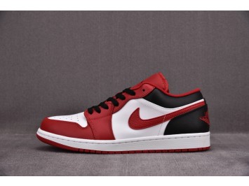 R 조던 1 로우 화이트 짐레드 블랙 553558-163