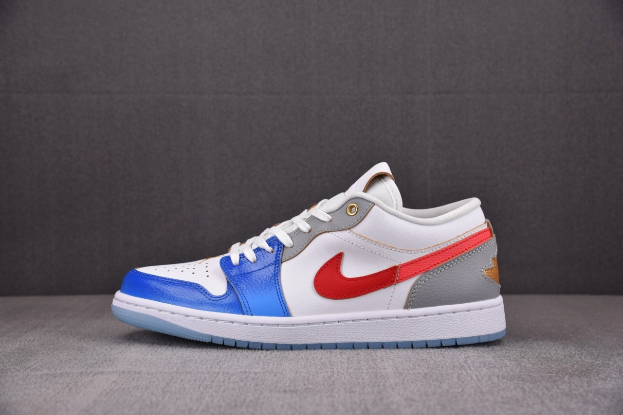 R 에어 조던 1 로우 SE 화이트 게임 로얄 유니버시티 레드 FN8901-164