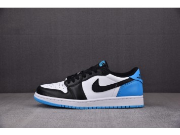 R 조던 1 레트로 로우 OG 블랙 앤 다크 파우더 블루 CZ0790-104