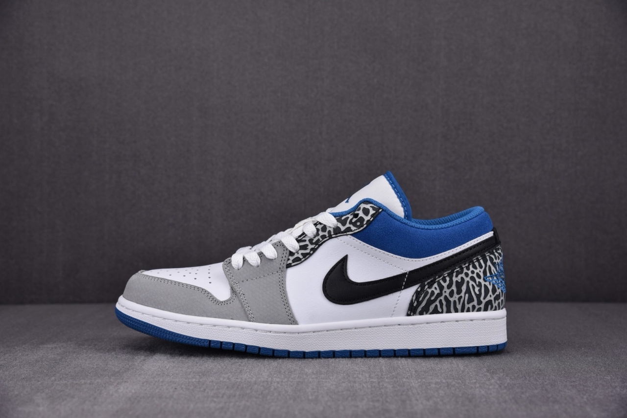 R 조던 1 로우 SE 화이트 시멘트 그레이 블루 DM1199-140