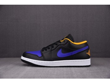 R 조던 1 로우 블랙 다크 콩코드 553558-075