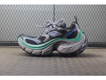 XA 발렌시아가 10XL 스니커즈 블랙 그린 784344W2MV21143