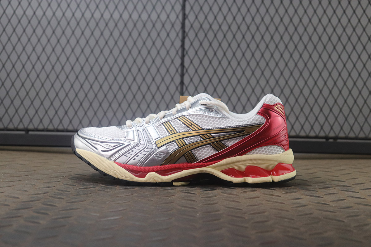 ZH 아식스 x 스니커 폴리틱스 젤 카야노 14 크림 퓨어 골드 1203A692-100